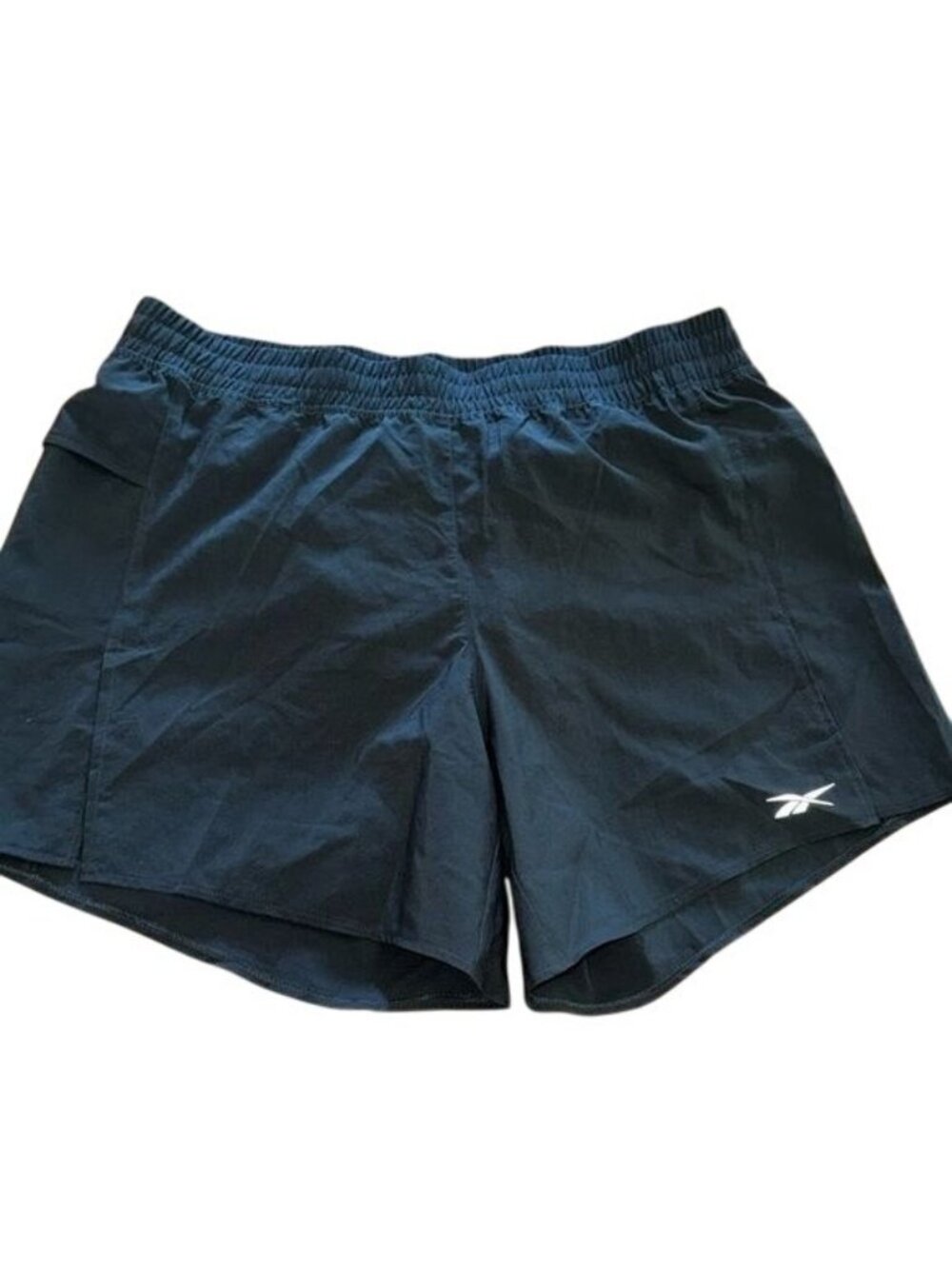 Reebok Womens Black Running Shorts With Liner Small Recycled Materials Lightweig